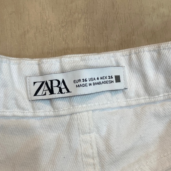 Zara white denim shorts - Picture 4 of 12